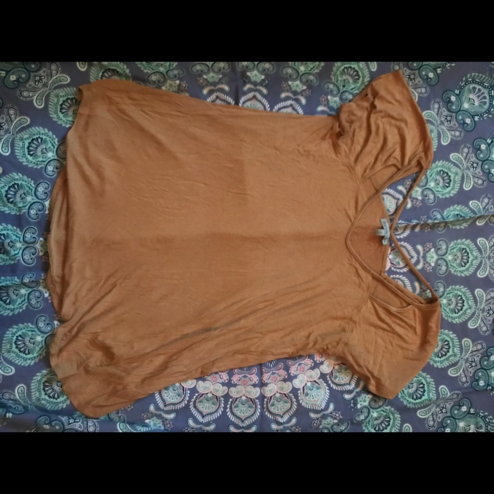 Charlotte Russe Mustard Strappy Top